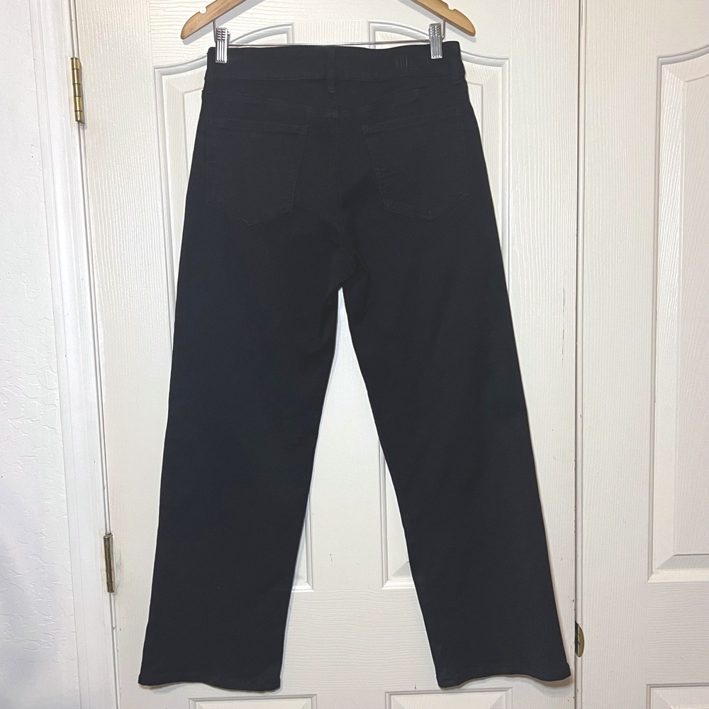 KUT from the Kloth Lucy High Rise Wide Leg Jeans Black Size 10 Stretch Denim - Picture 5 of 11